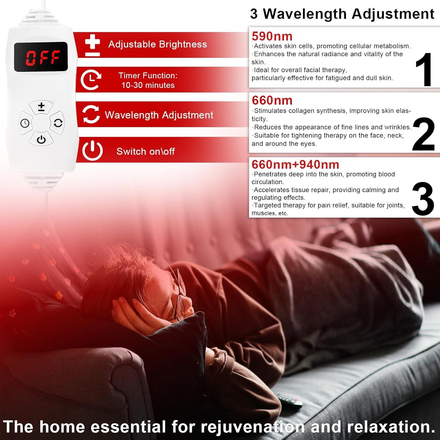 Lámpara Terapia Luz Roja Beautiebeam 150W Ajustable 590-940nm