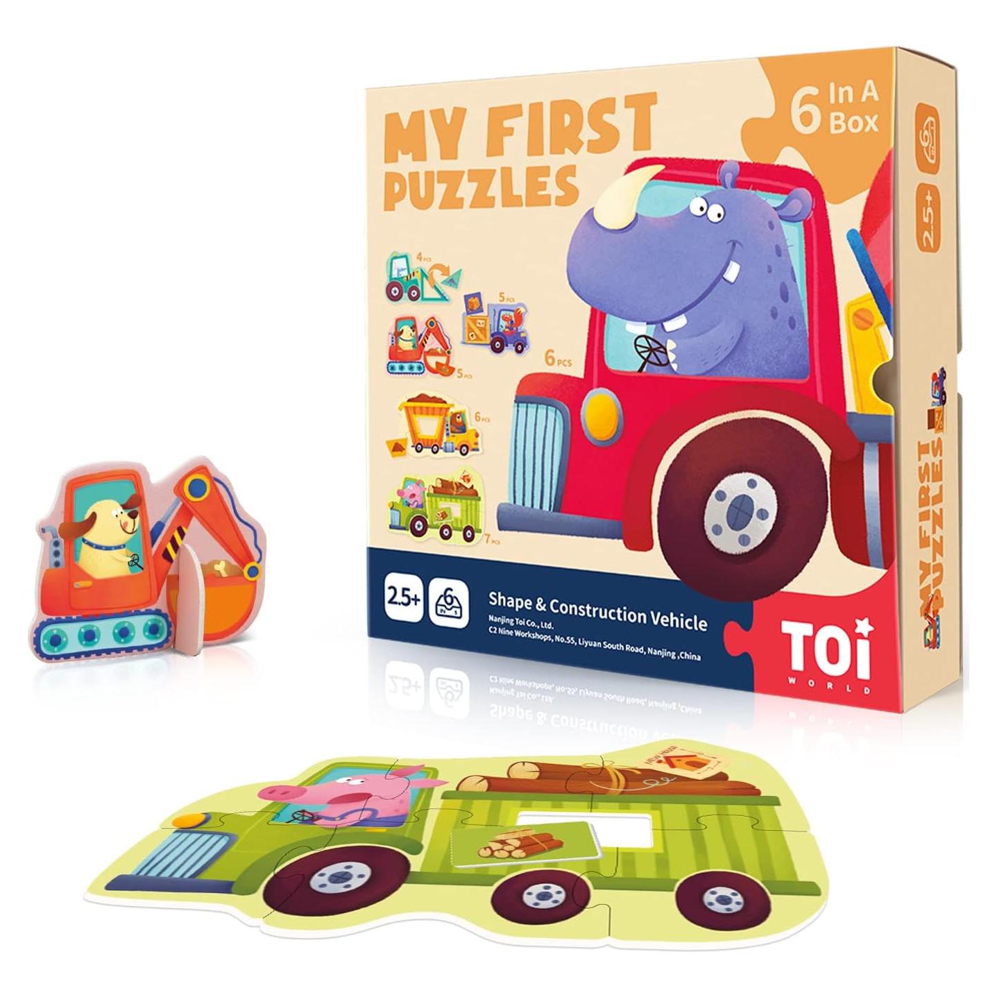 Rompecabezas TOI 6 Piezas Grandes Animales 2.5+