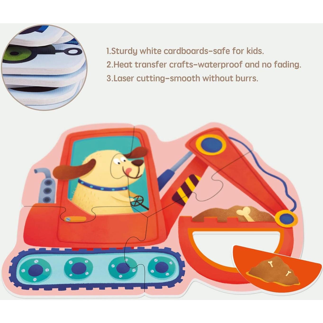 Rompecabezas TOI 6 Piezas Grandes Animales 2.5+