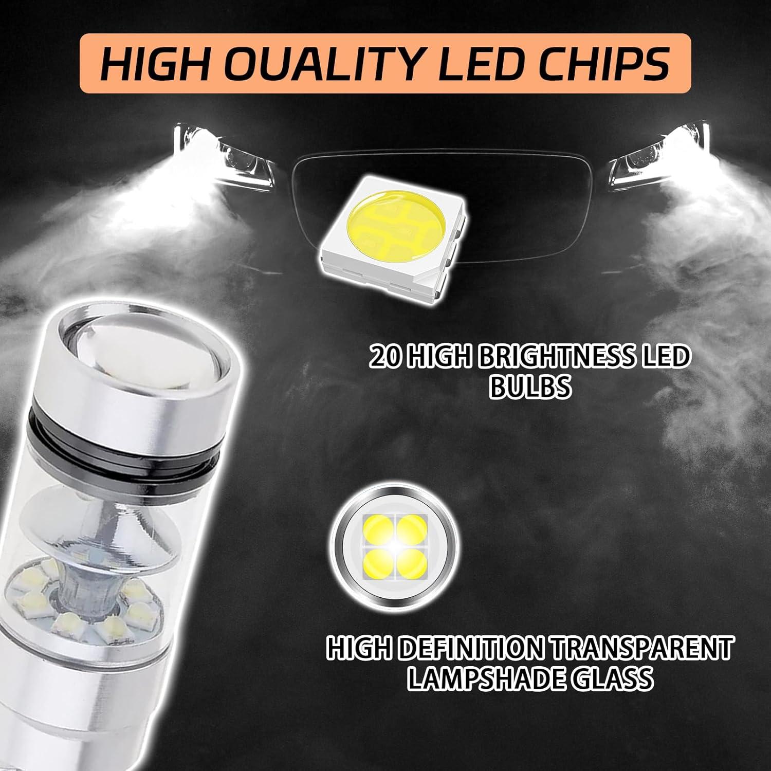 2 Bombillas H7 LED SamWinGear 100W Luz Baja 12V Blanca