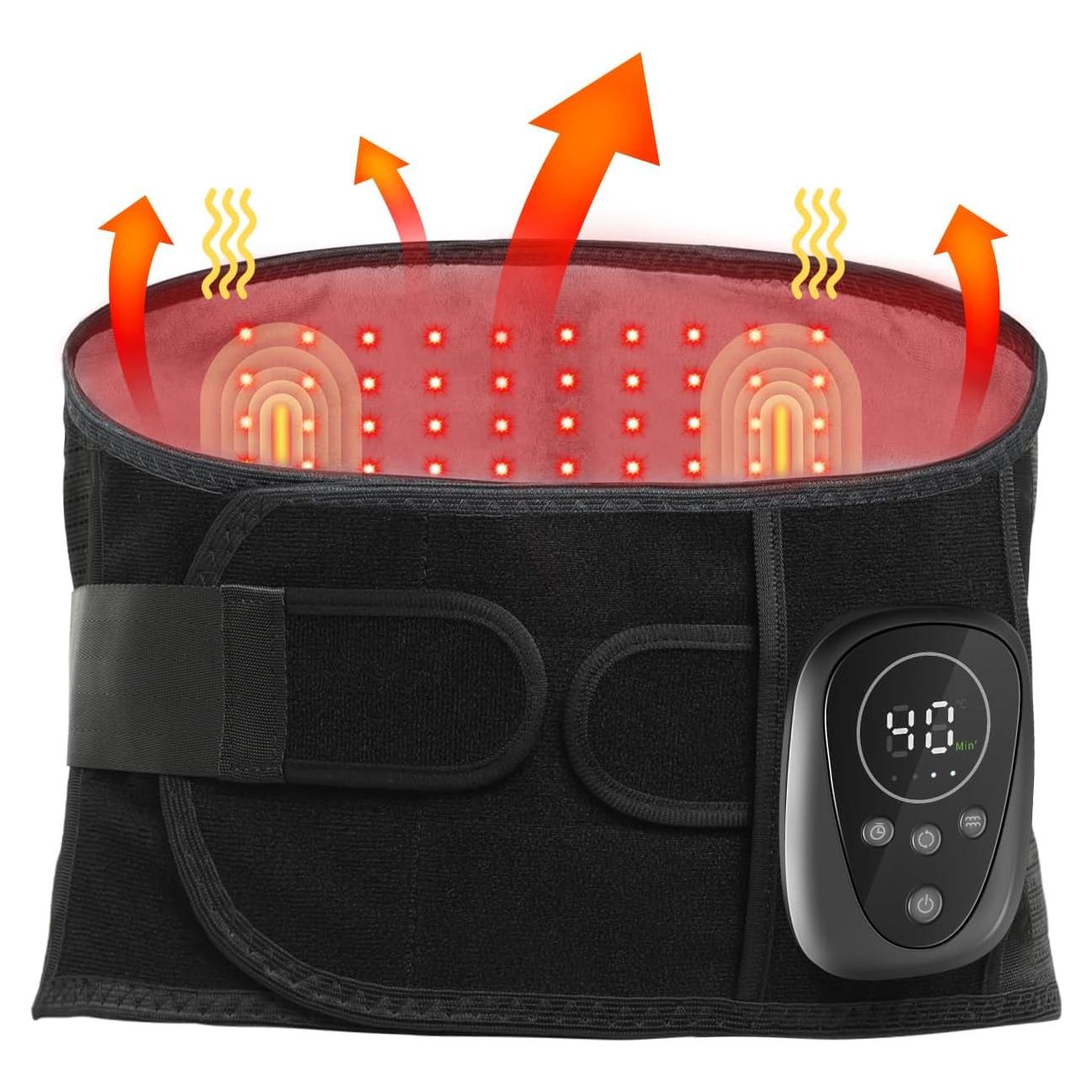 Cinturón Masajeador Oramuon con Calor y Luz Roja 5000 mAh