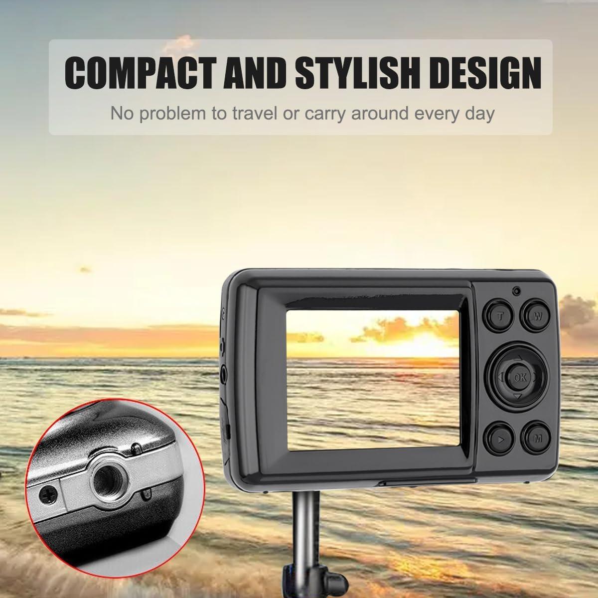 Cámara Digital Compacta Acuvar 16MP LCD 6.1cm para Principiantes