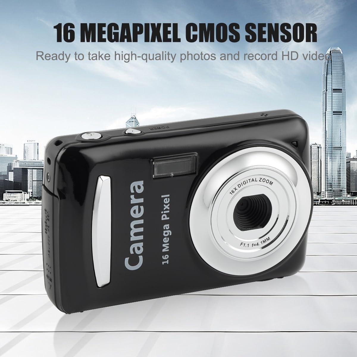 Cámara Digital Compacta Acuvar 16MP LCD 6.1cm para Principiantes