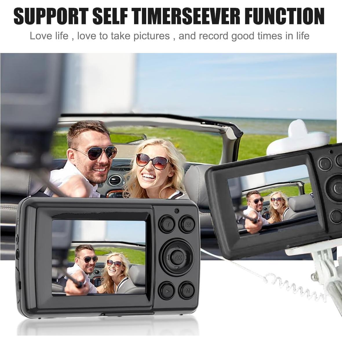 Cámara Digital Compacta Acuvar 16MP LCD 6.1cm para Principiantes