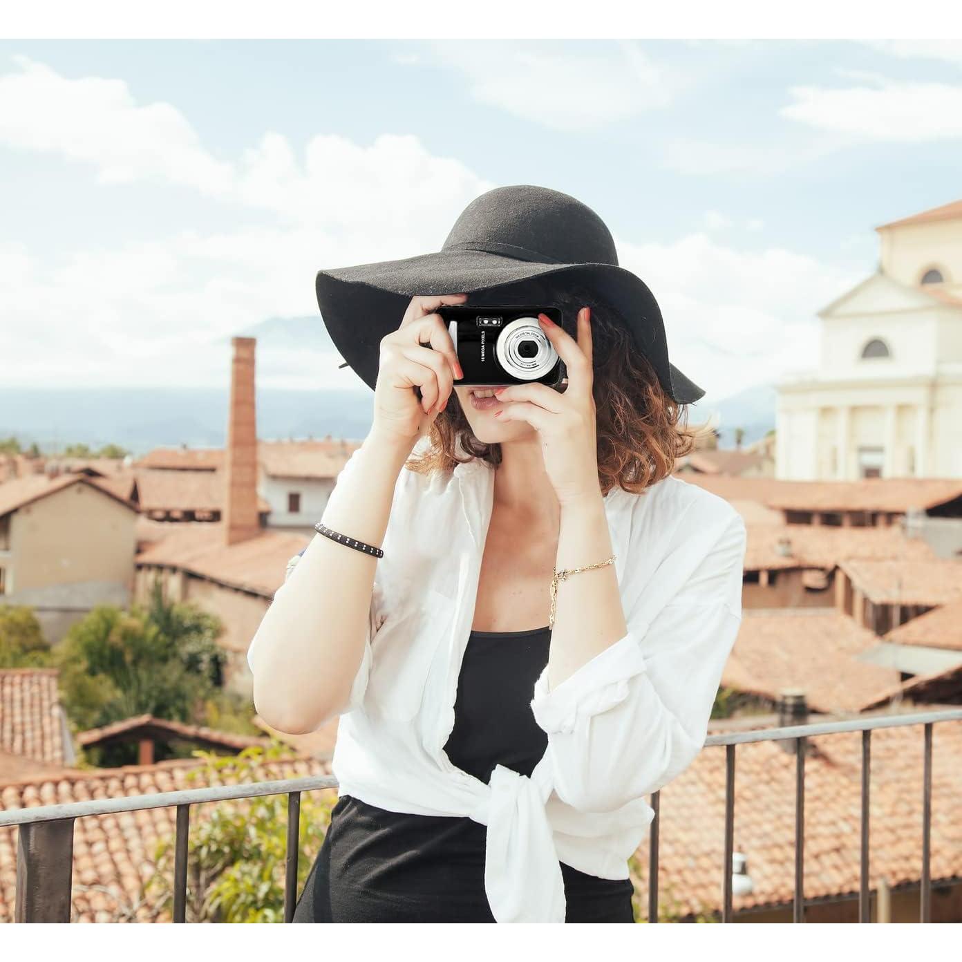 Cámara Digital Compacta Acuvar 16MP LCD 6.1cm para Principiantes