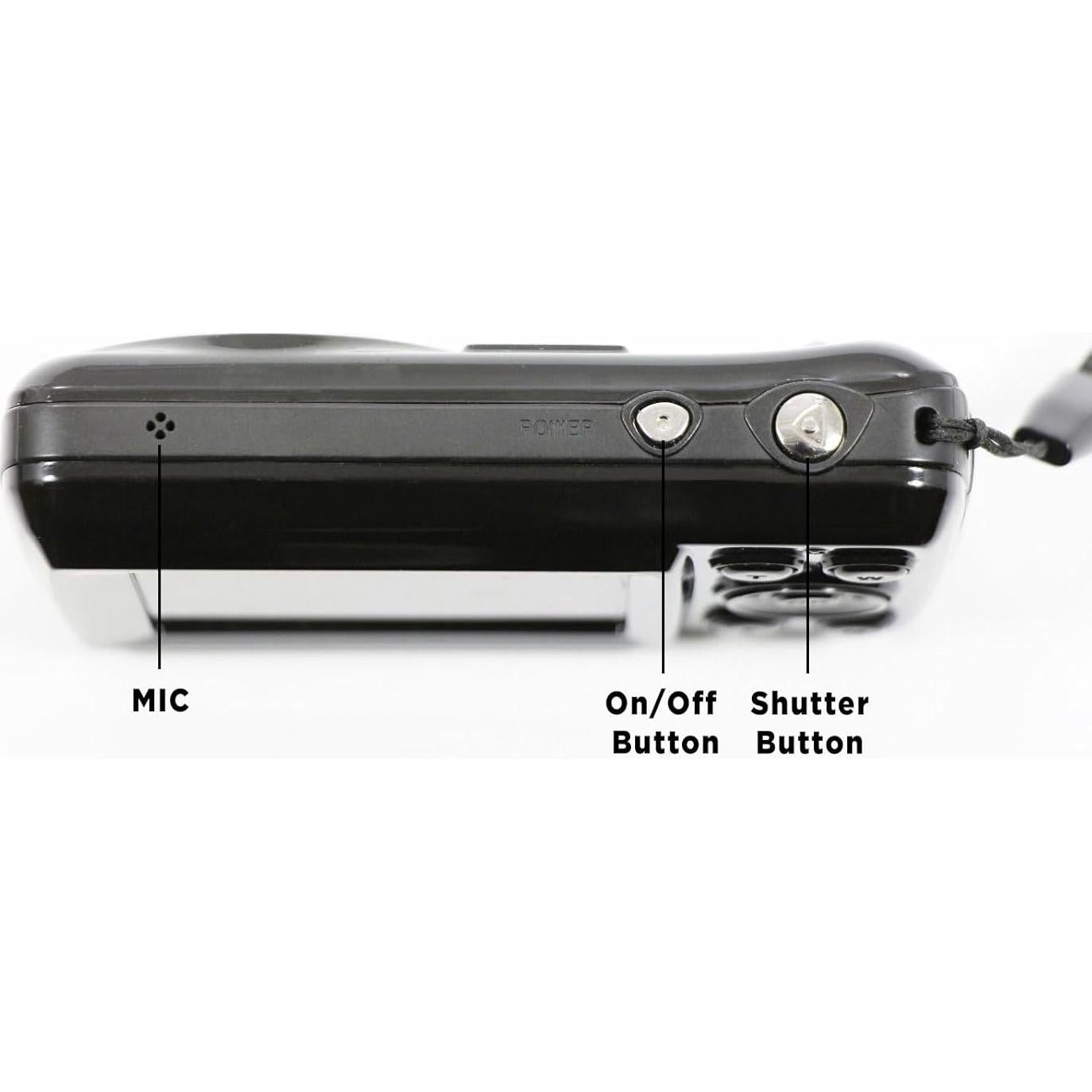 Cámara Digital Compacta Acuvar 16MP LCD 6.1cm para Principiantes