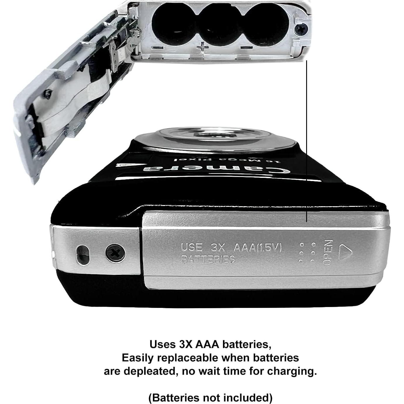 Cámara Digital Compacta Acuvar 16MP LCD 6.1cm para Principiantes