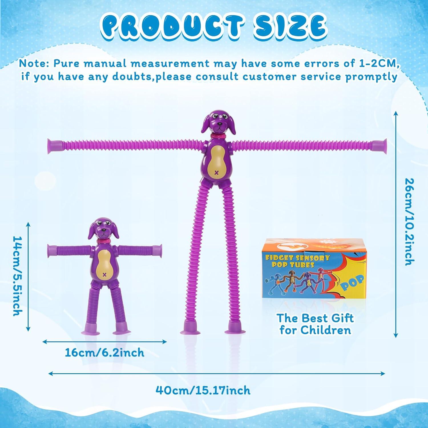 Juguete Sensorial Tubos Pop Witmelt 4 Pcs para Niños