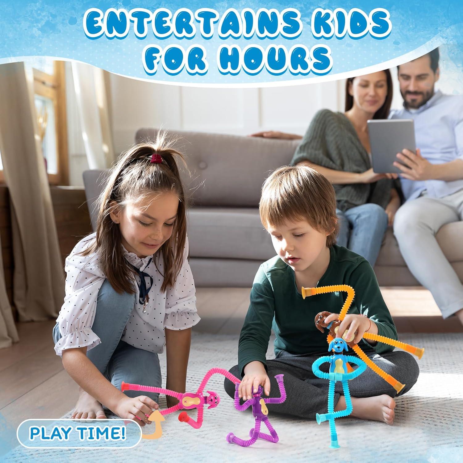 Juguete Sensorial Tubos Pop Witmelt 4 Pcs para Niños