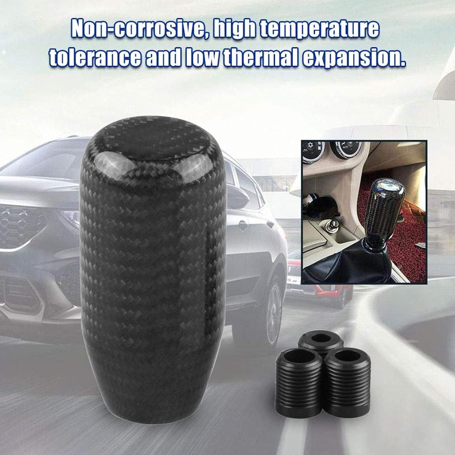 Perilla de Cambio Manual RYANSTAR de Fibra de Carbono - Negro