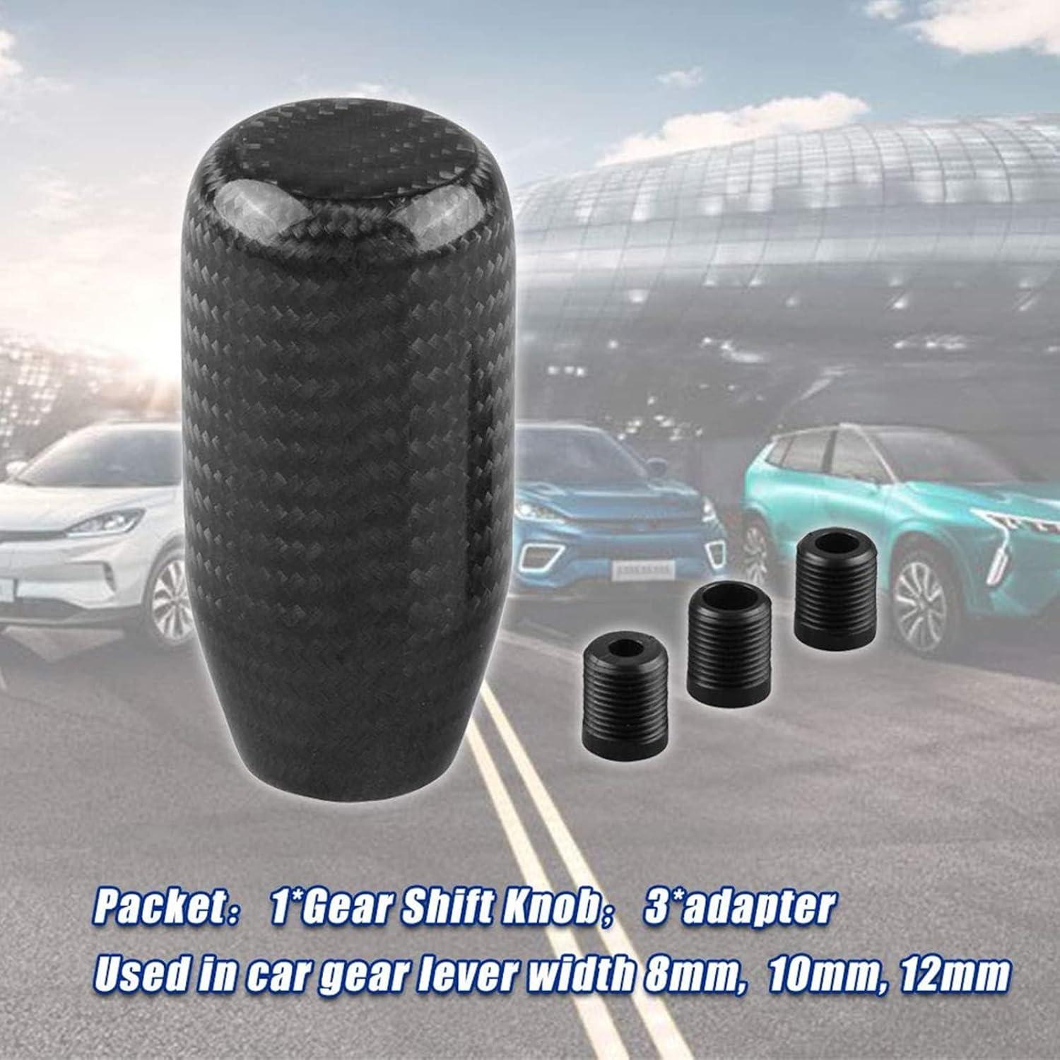 Perilla de Cambio Manual RYANSTAR de Fibra de Carbono - Negro