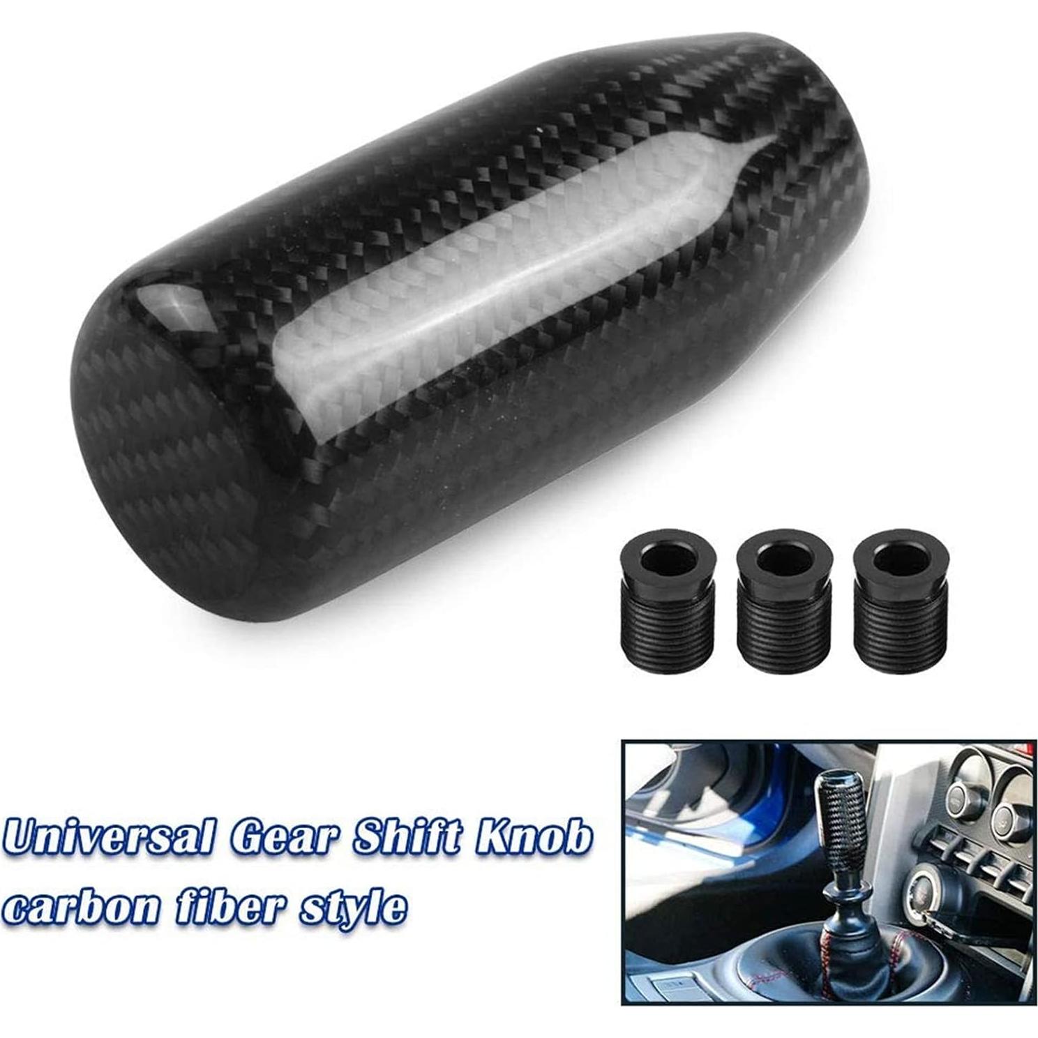 Perilla de Cambio Manual RYANSTAR de Fibra de Carbono - Negro