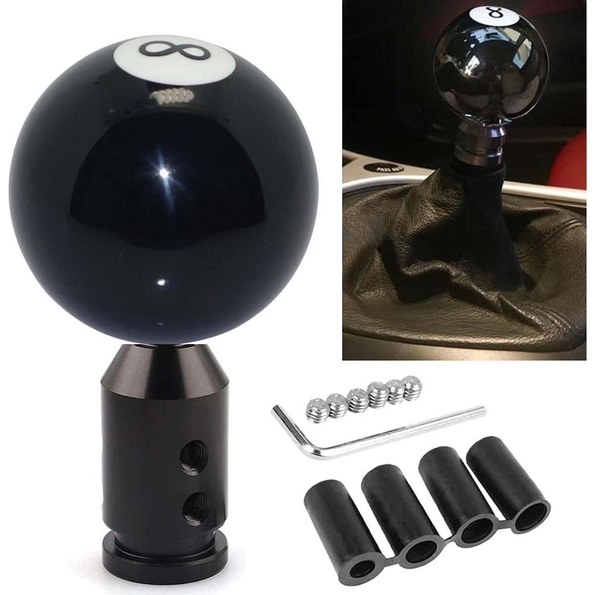 Perilla de Cambio Redonda Pursuestar Negra Universal M12x1.25