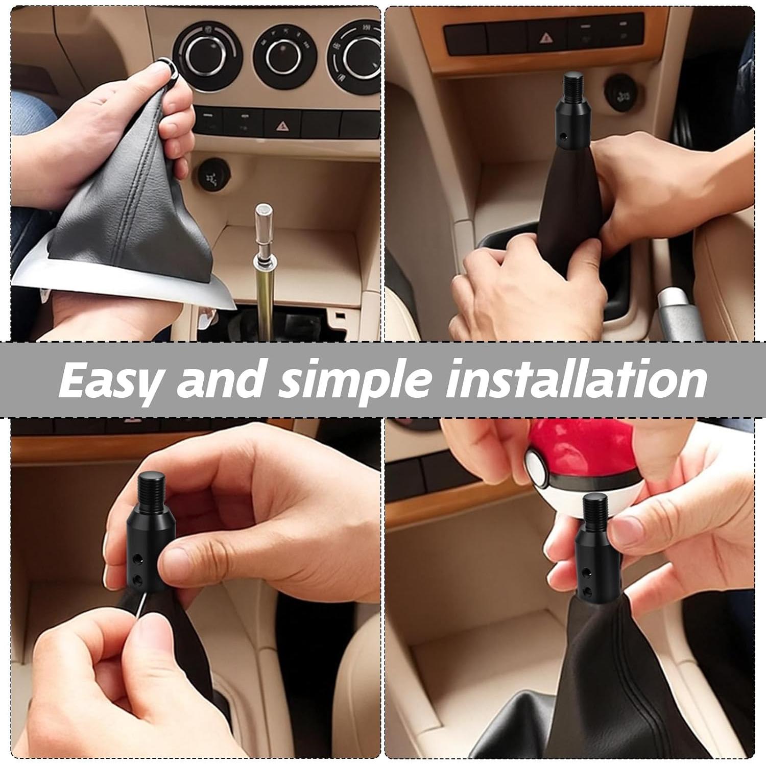 Adaptador de Pomo de Cambio Universal Sorcristy M12x1.25 Negro