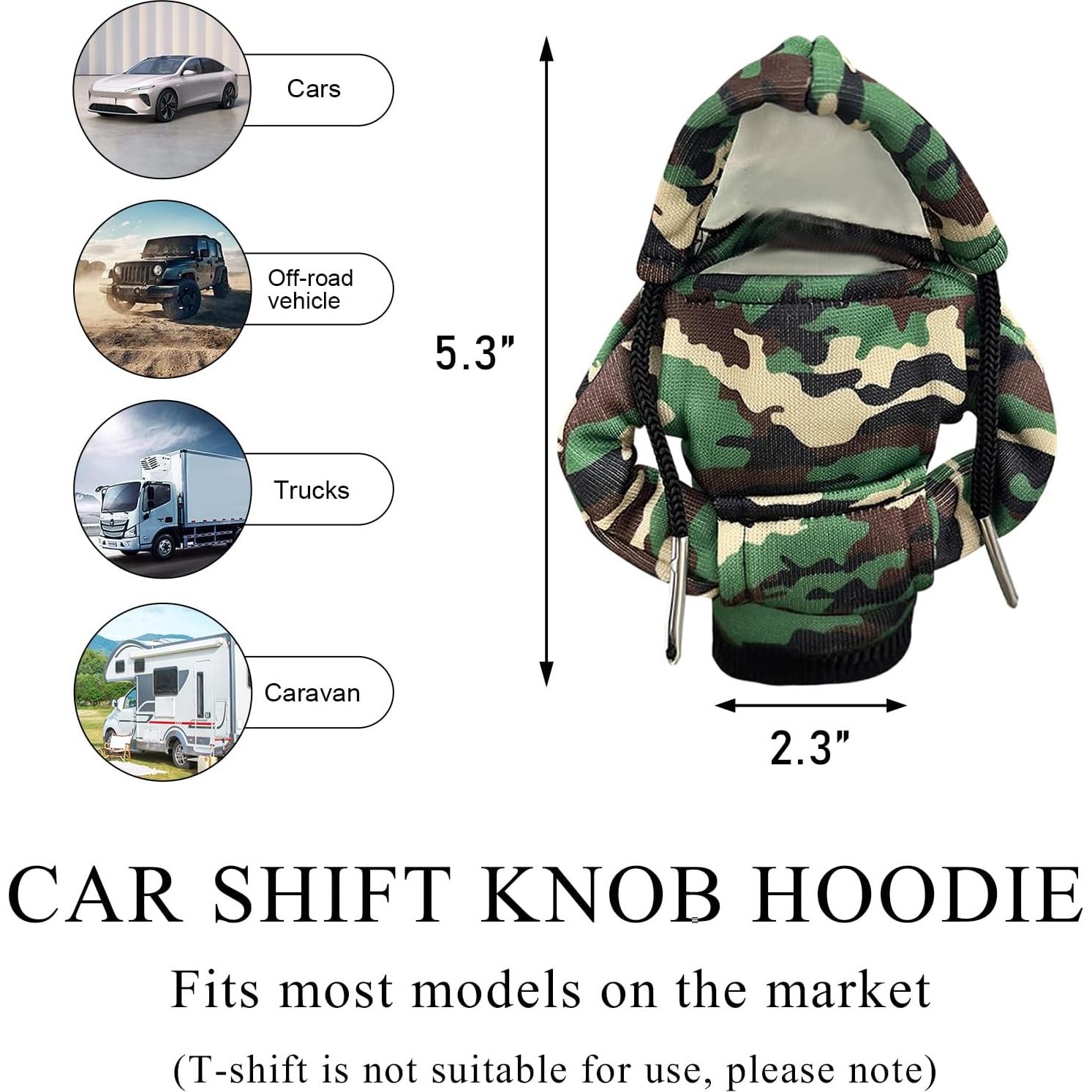 Cubierta de Capucha para Perilla de Cambio Yourkar Camuflaje