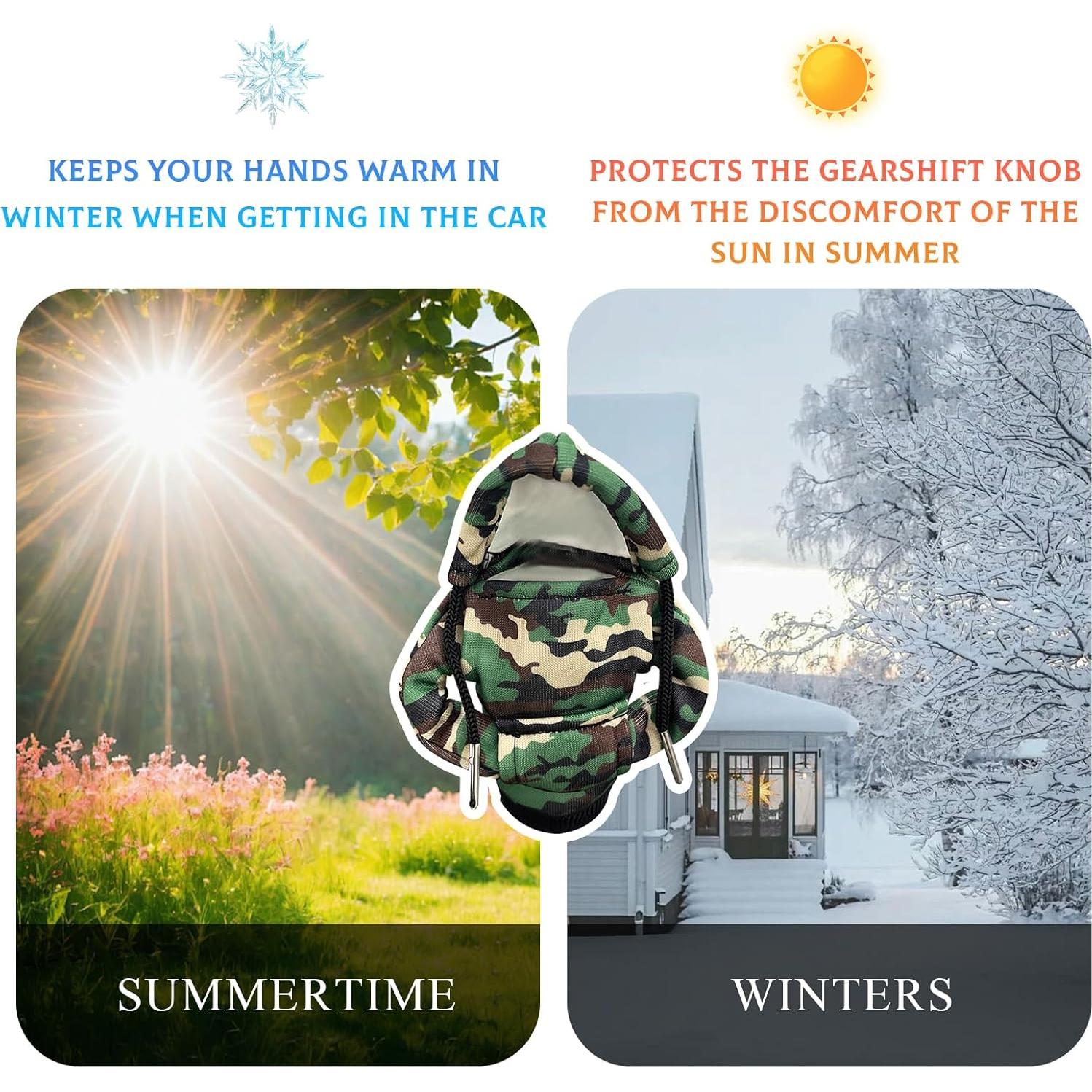 Cubierta de Capucha para Perilla de Cambio Yourkar Camuflaje