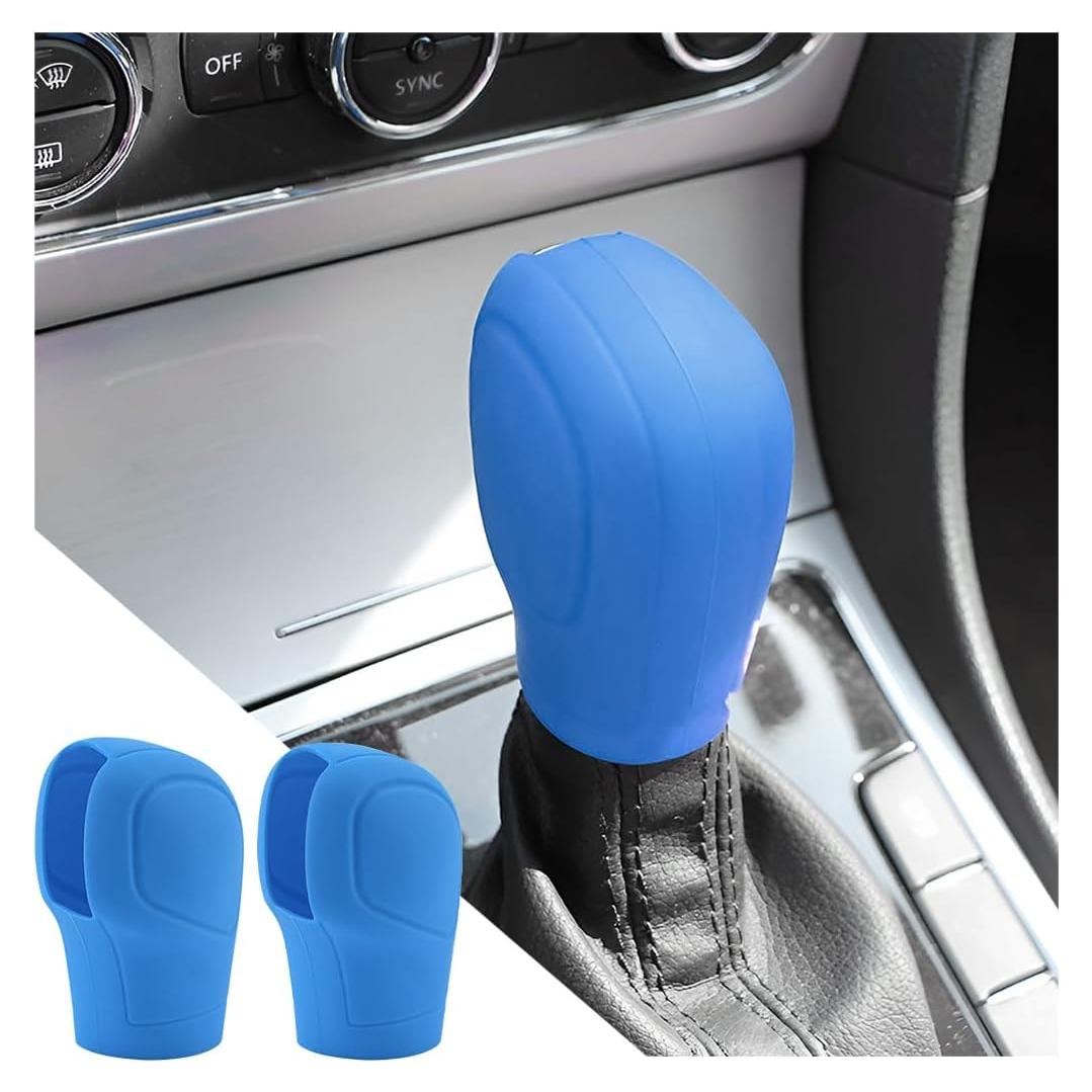 Cubierta de Perilla de Cambio AICEL 2 Pcs Silicona Azul