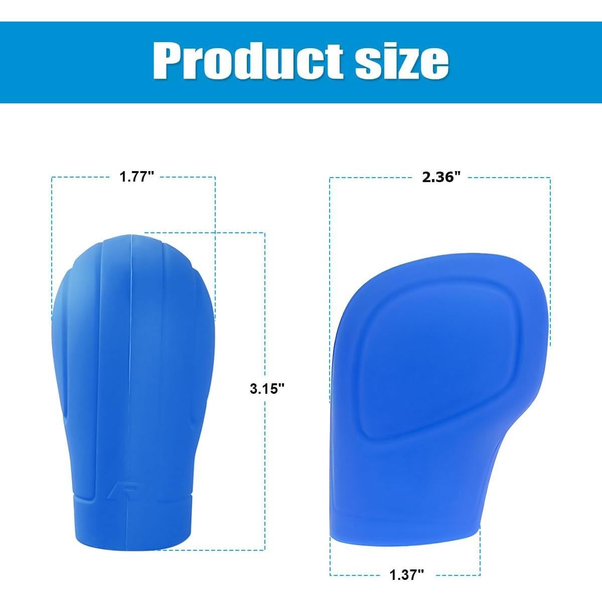 Cubierta de Perilla de Cambio AICEL 2 Pcs Silicona Azul