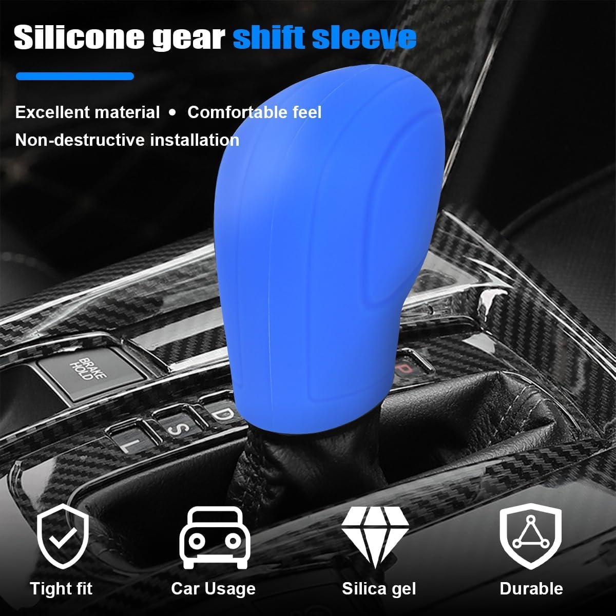 Cubierta de Perilla de Cambio AICEL 2 Pcs Silicona Azul