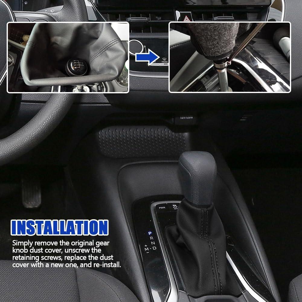 Cubierta de Polvo para Perilla de Cambio de Marchas PACLVIO Negra