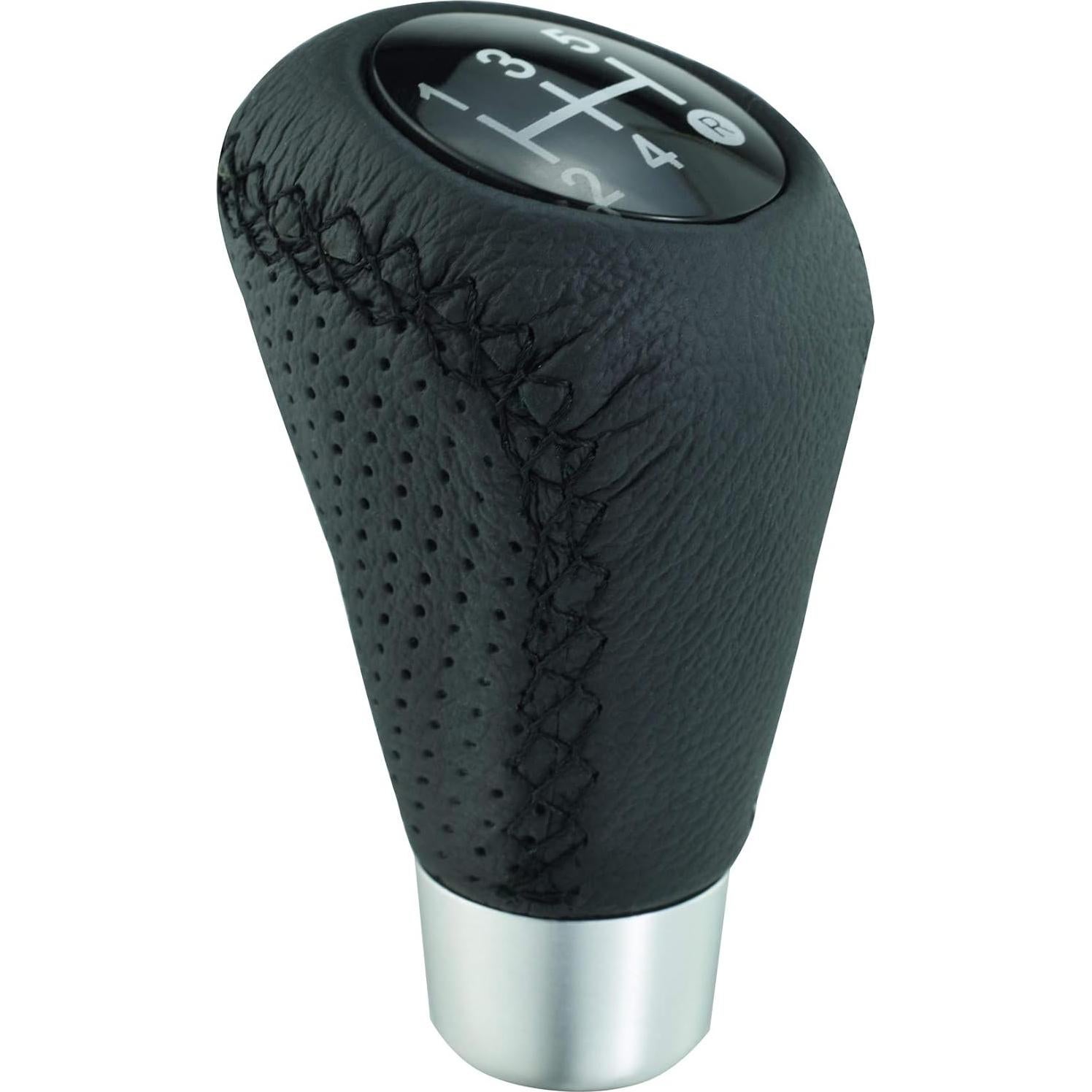 Perilla de Cambios Abfer 5 Velocidades Cuero Negro 88.65 mm