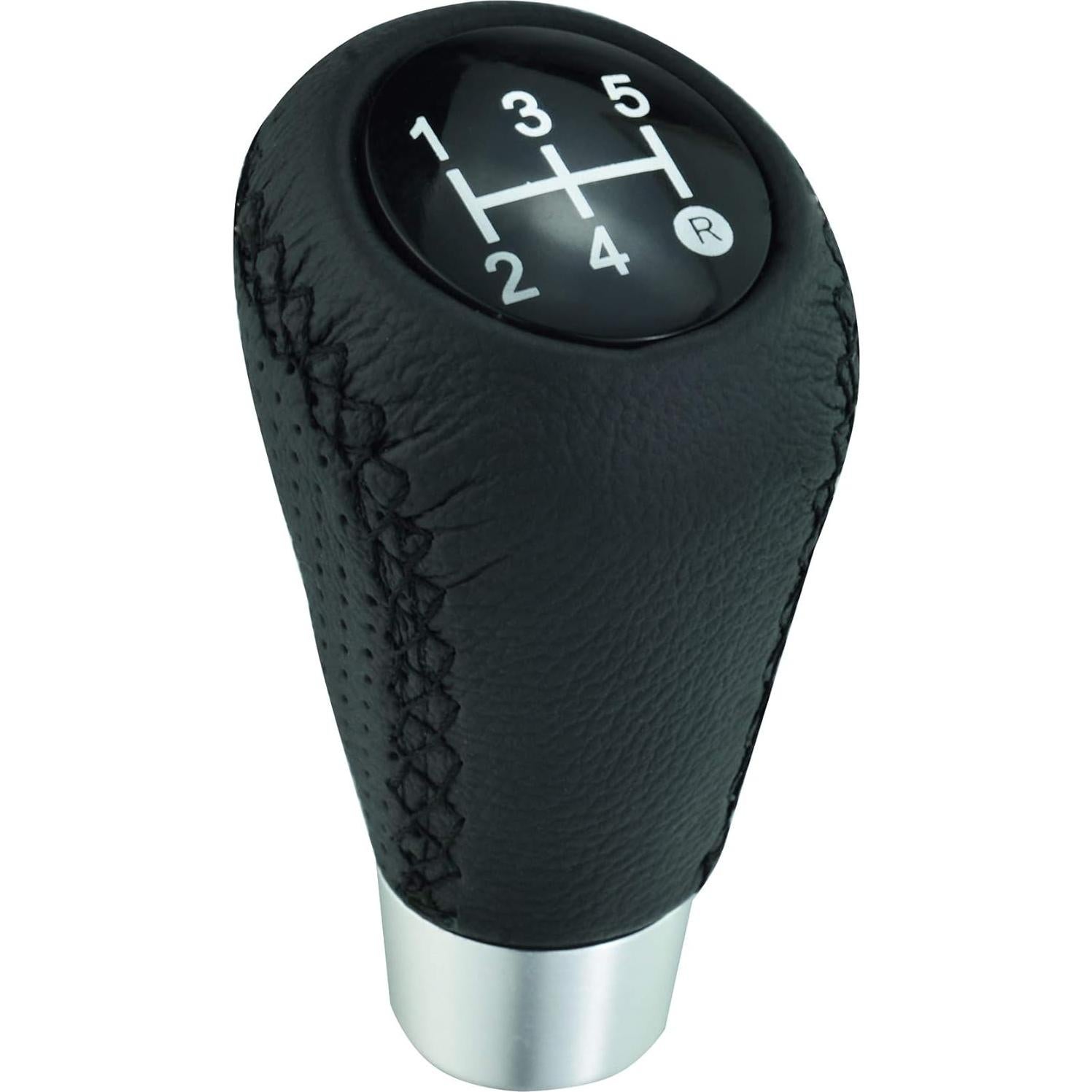 Perilla de Cambios Abfer 5 Velocidades Cuero Negro 88.65 mm