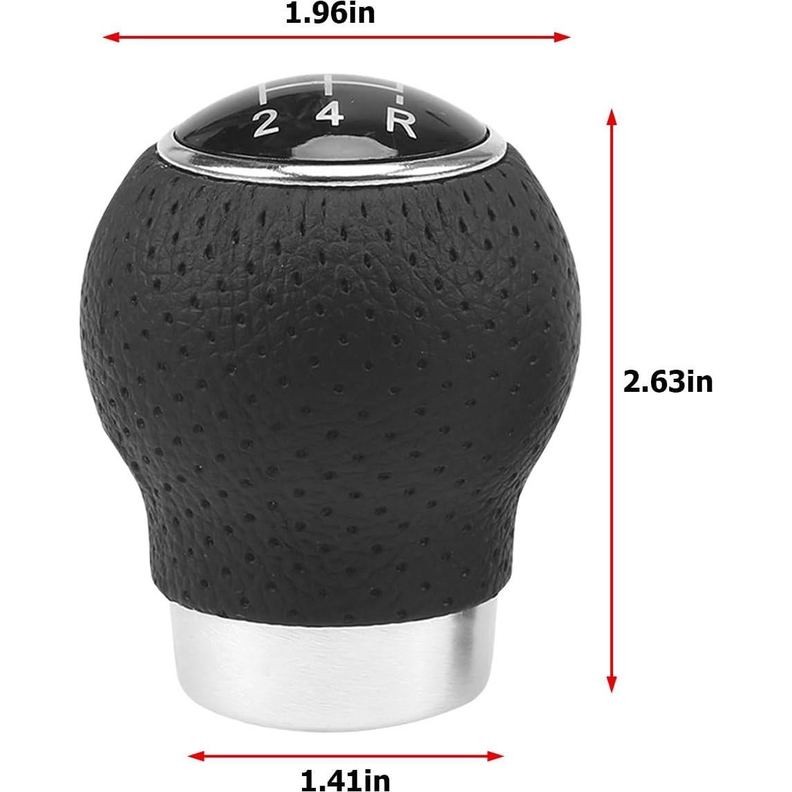 Perilla de Cambio Manual Bittwee 5 Velocidades Cuero Negro