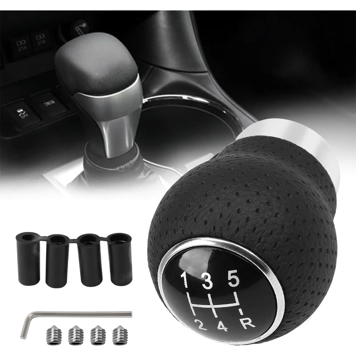 Perilla de Cambio Manual Bittwee 5 Velocidades Cuero Negro