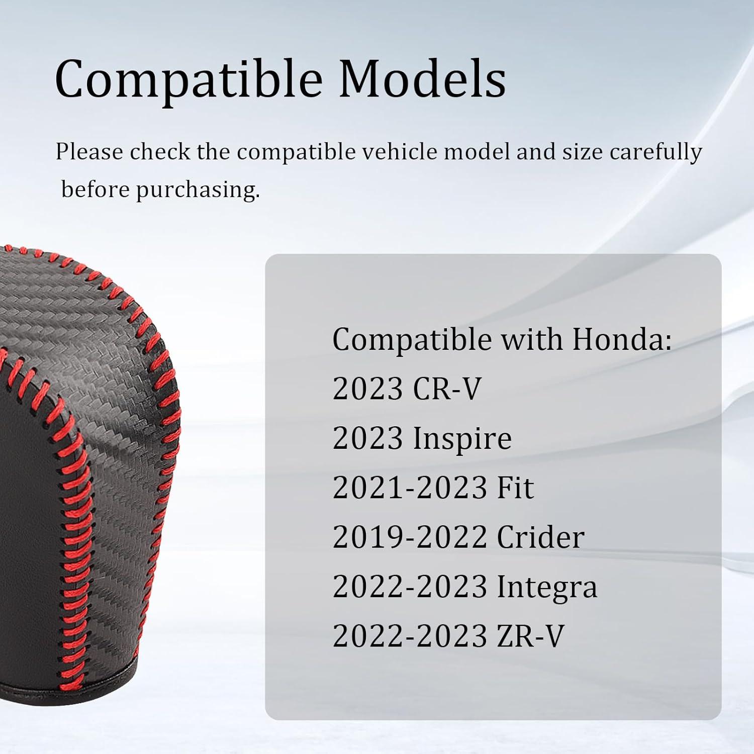 Cubierta de Palanca de Cambios YGDMD para Honda - Negro/Rojo