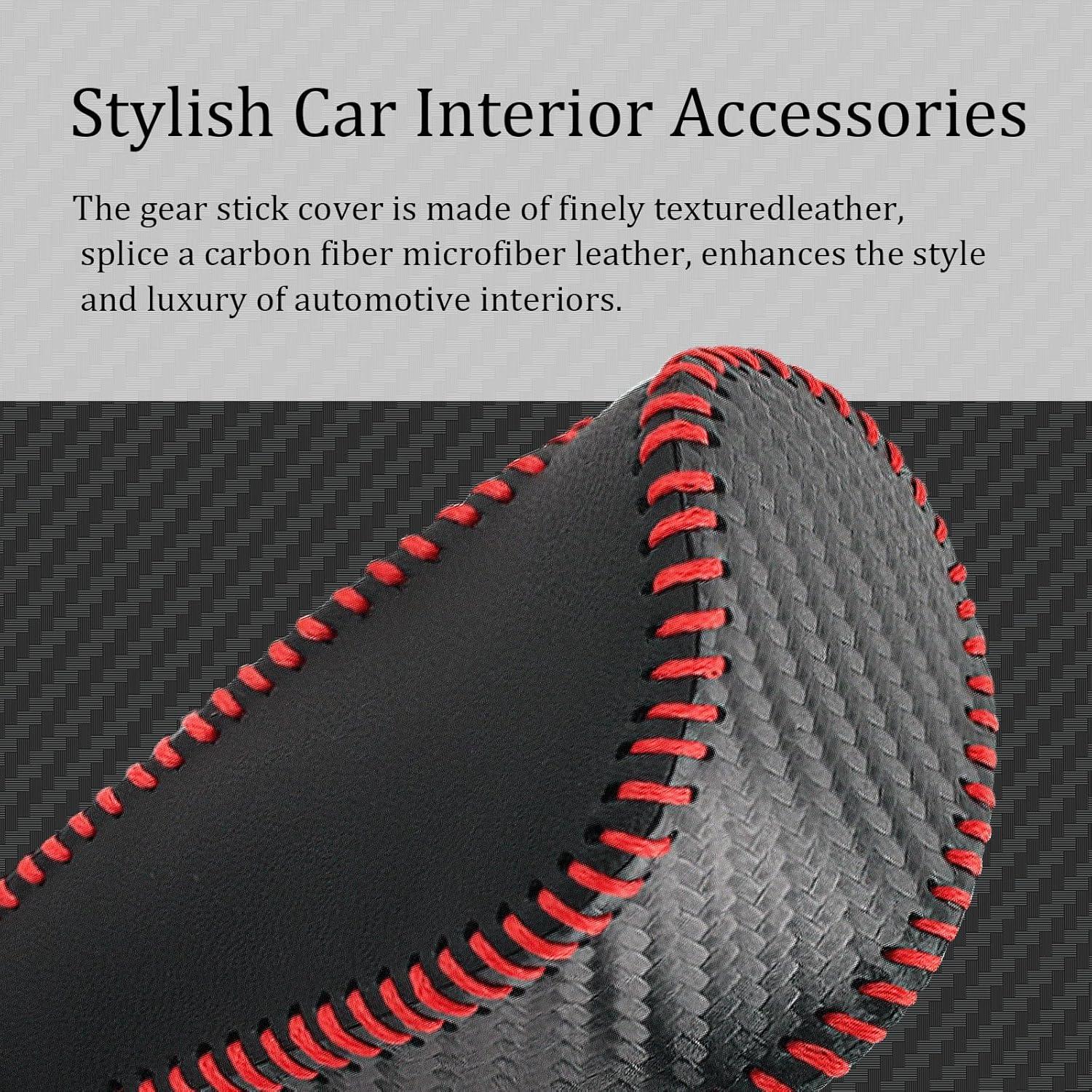 Cubierta de Palanca de Cambios YGDMD para Honda - Negro/Rojo