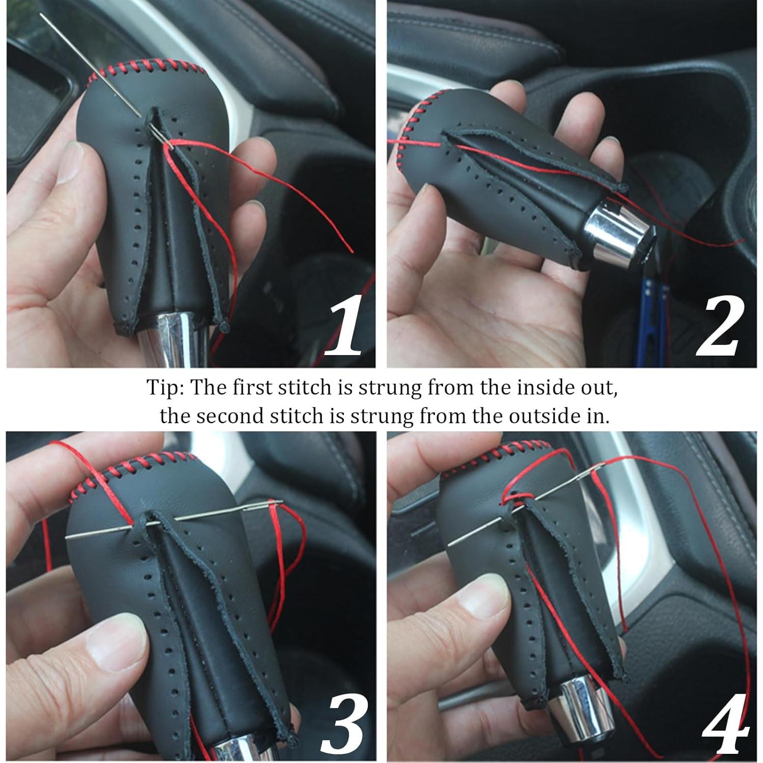 Cubierta de Palanca de Cambios YGDMD para Honda - Negro/Rojo