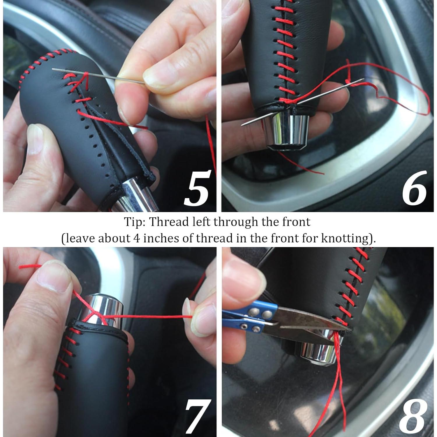 Cubierta de Palanca de Cambios YGDMD para Honda - Negro/Rojo