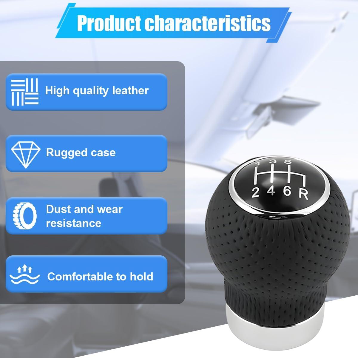 Perilla de Cambio ZIMISI 6 Velocidades Universal Auto Negro