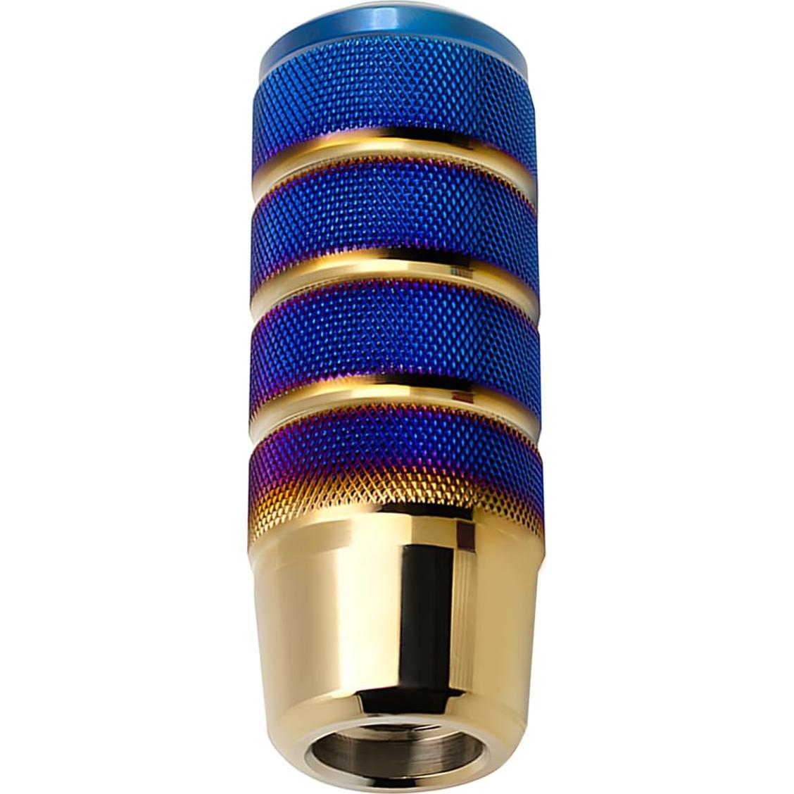 Perilla de Cambio Manual Osilly de Aluminio Azul/Dorado 9.5cm