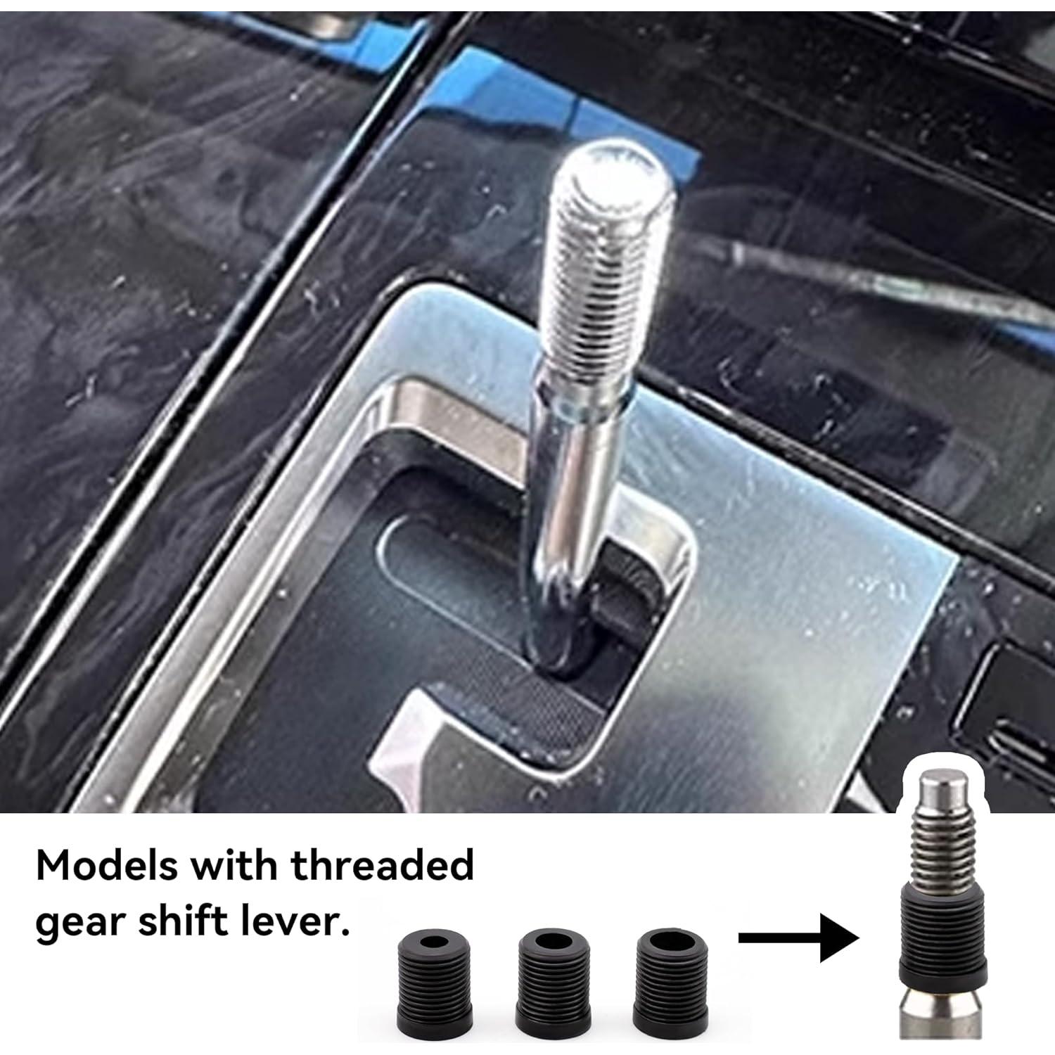 Perilla de Cambio Manual Tioollev 95mm Aluminio Gris Universal