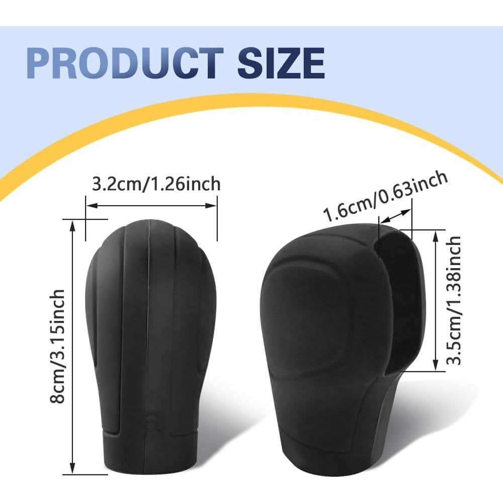 Cubierta de Pomo de Cambio de Silicona Middrivr Negra