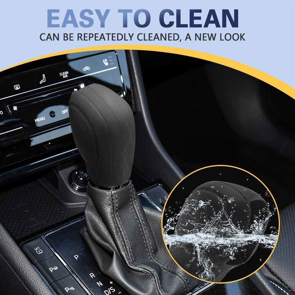 Cubierta de Pomo de Cambio de Silicona Middrivr Negra