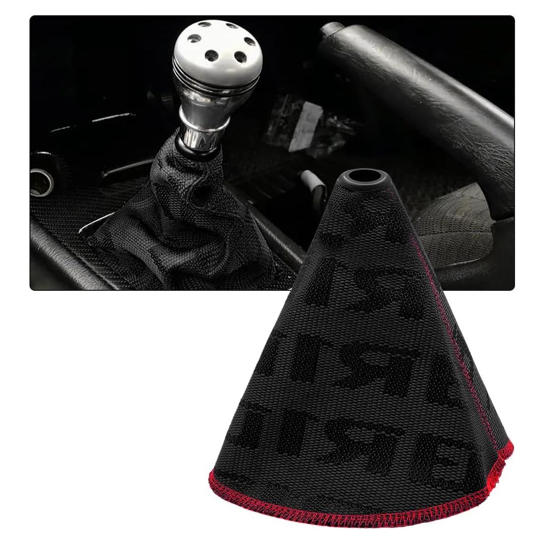 Cubierta de Botón de Cambio de Marchas SHMZK Negra 27x22 cm