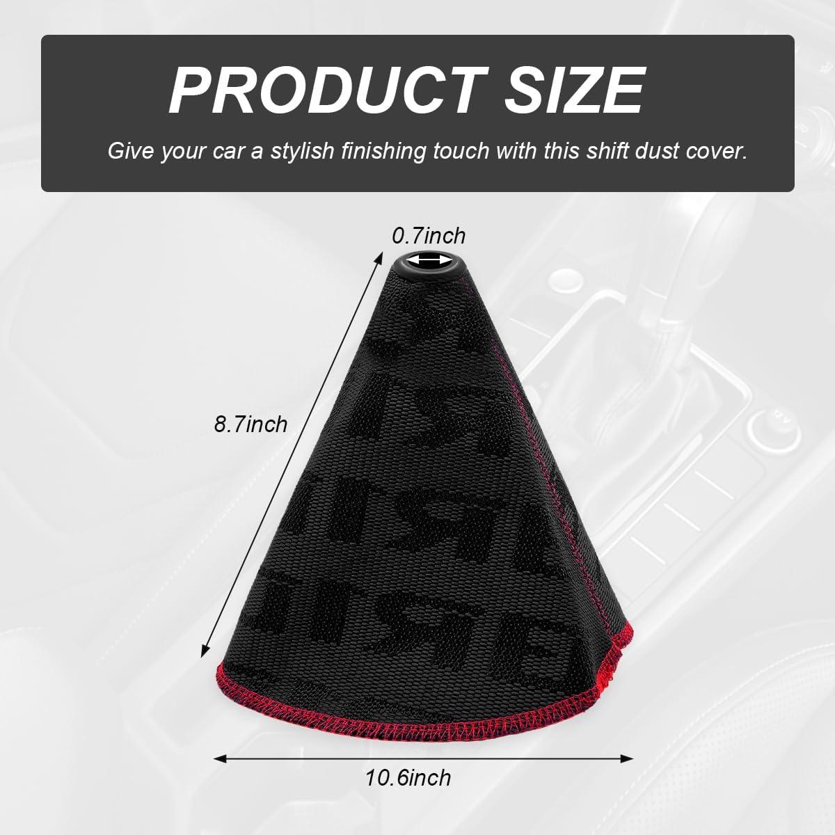 Cubierta de Botón de Cambio de Marchas SHMZK Negra 27x22 cm