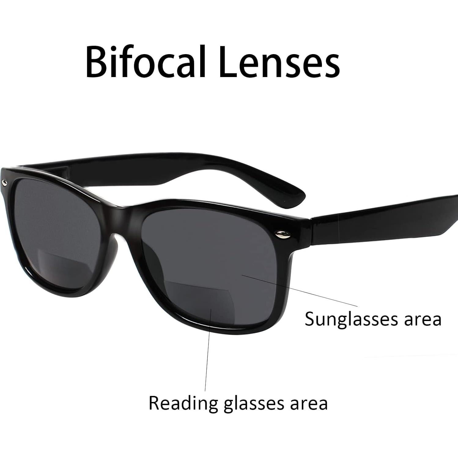 Paquete de 4 Gafas de Lectura Bifocales 4.00 Gris