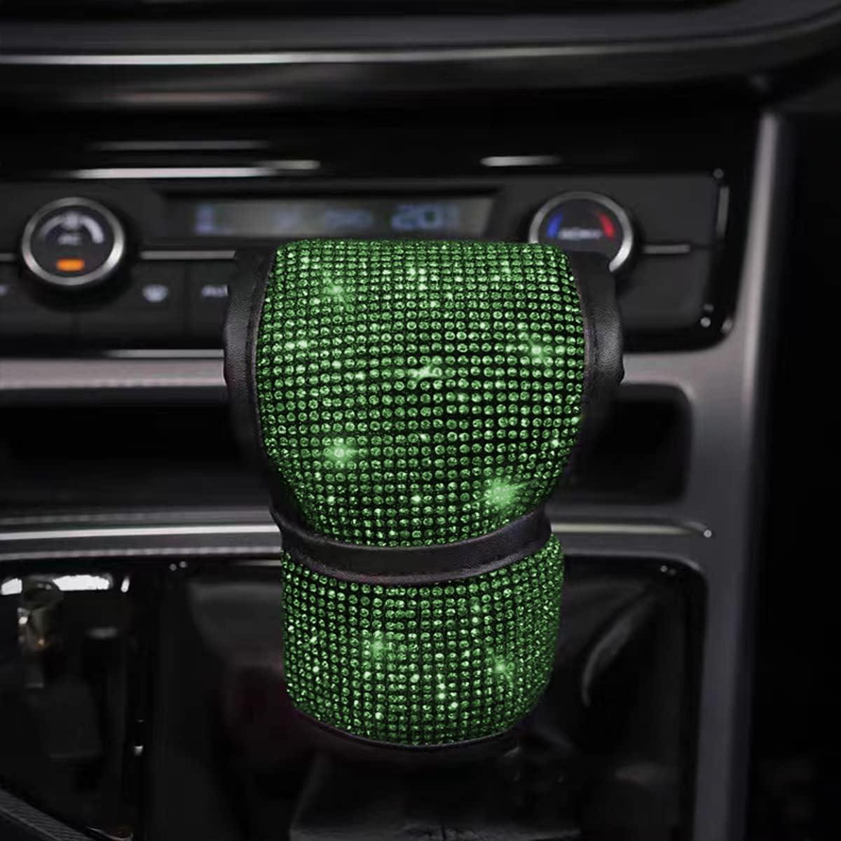 Cubierta de Pomo de Cambio Zipelo Verde con Rhinestone