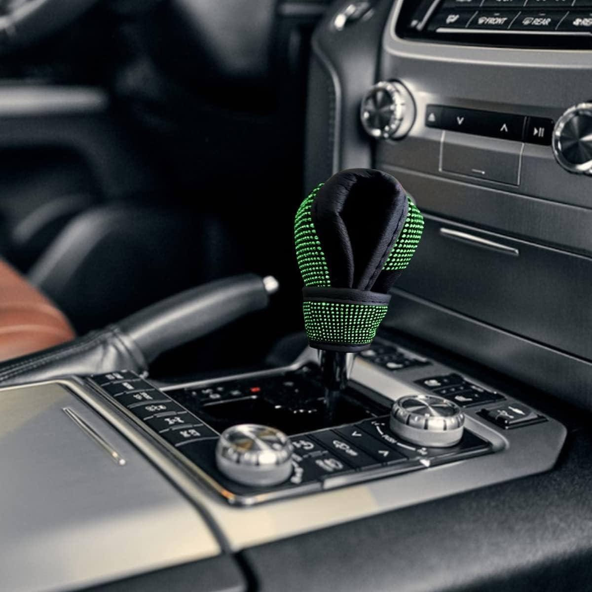 Cubierta de Pomo de Cambio Zipelo Verde con Rhinestone