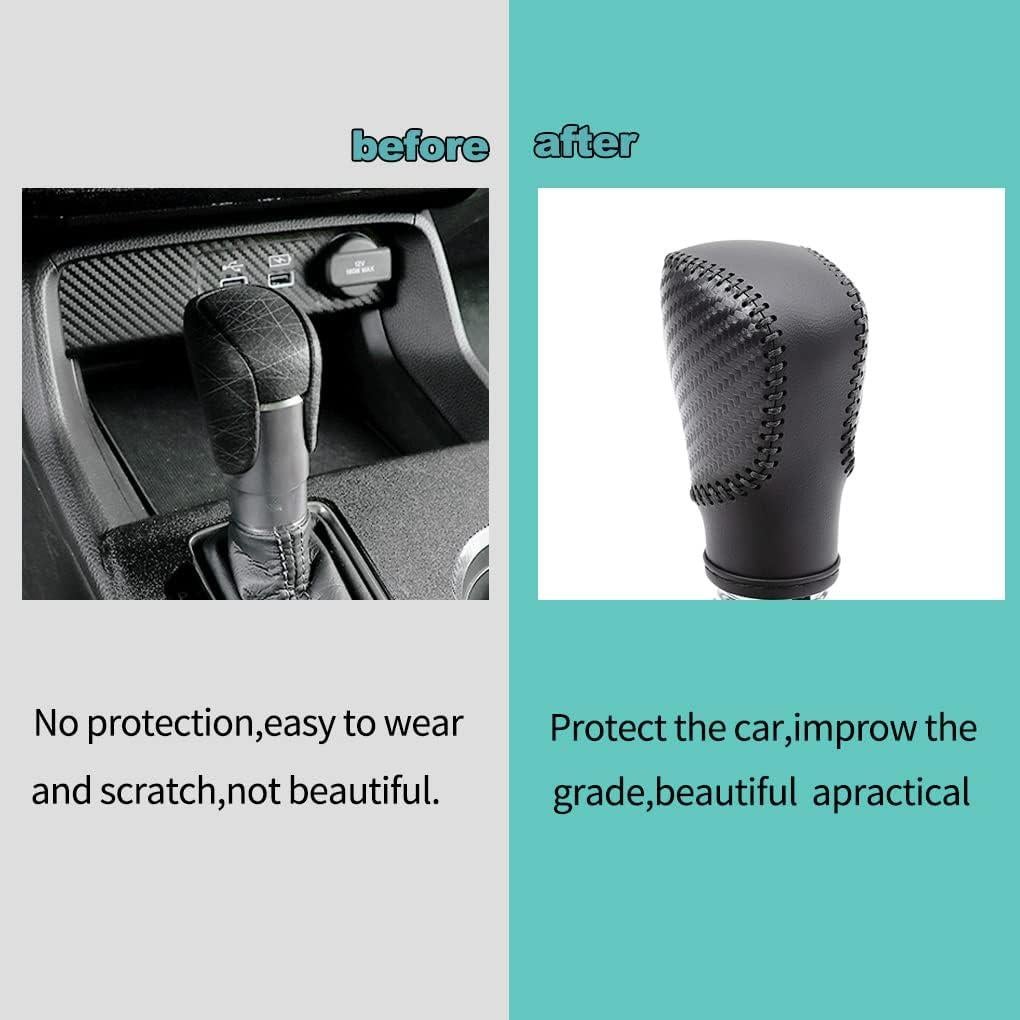 Cubierta de Pomo de Cambio de Marchas de Cuero LDYFC para Honda