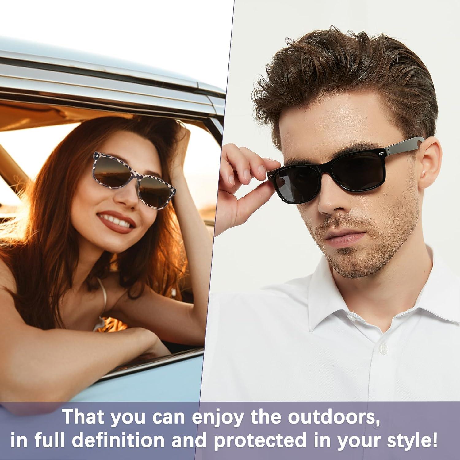 Paquete 4 Gafas de Sol Bifocales 1.5x Unisex Grises