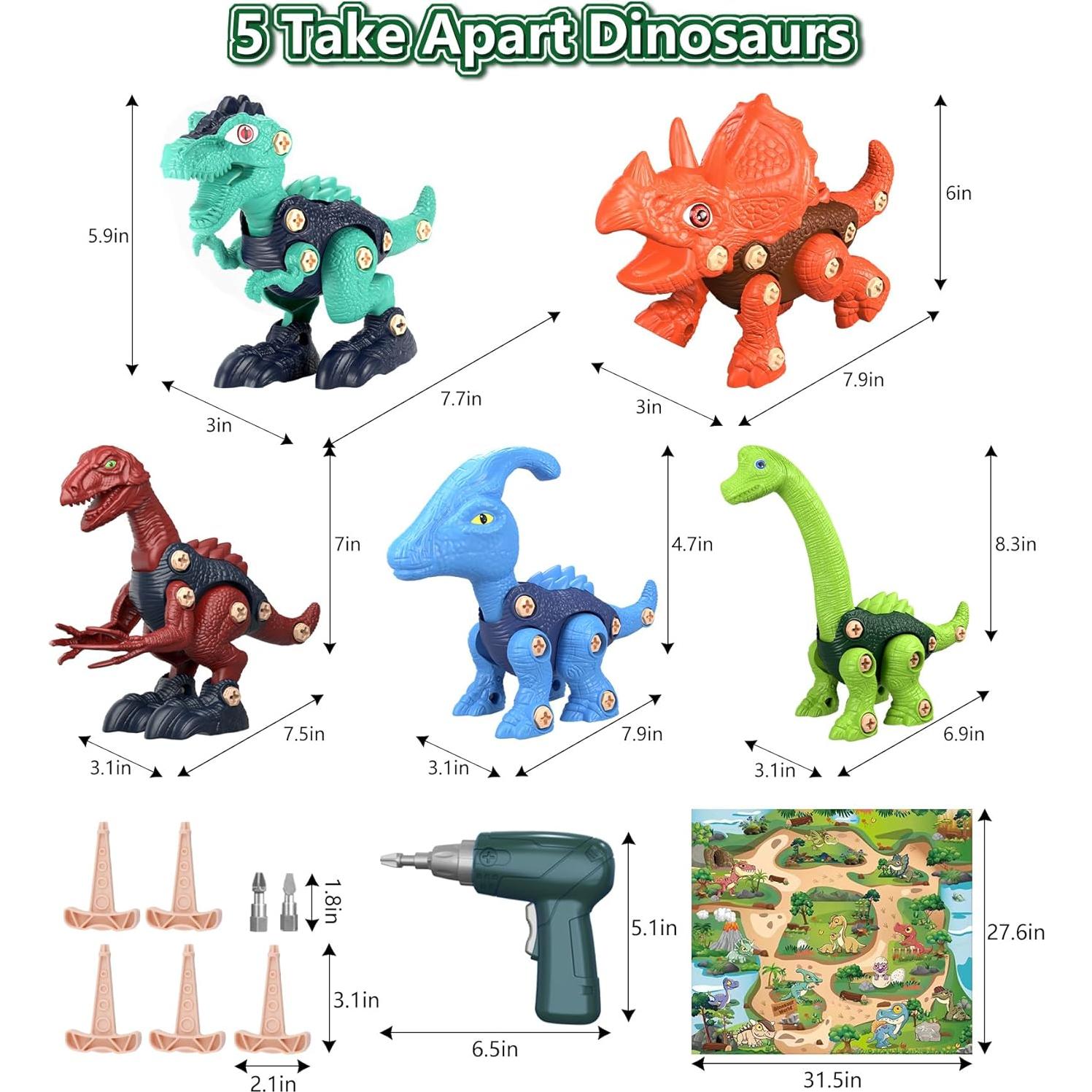 Jasonwell Set de Juguetes de Dinosaurios para Niños 3-8 Años
