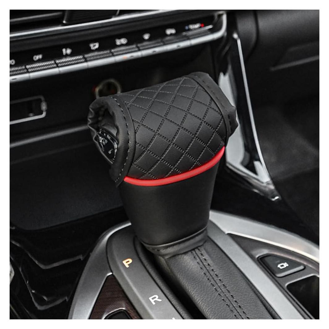 Cubierta de Pomo de Cambio KHGUZ de Cuero Antideslizante