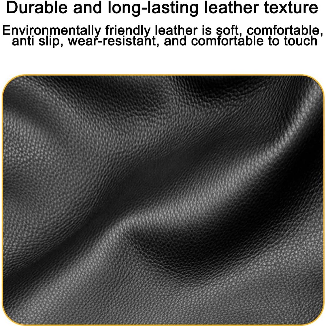 Cubierta de Pomo de Cambio KHGUZ de Cuero Antideslizante