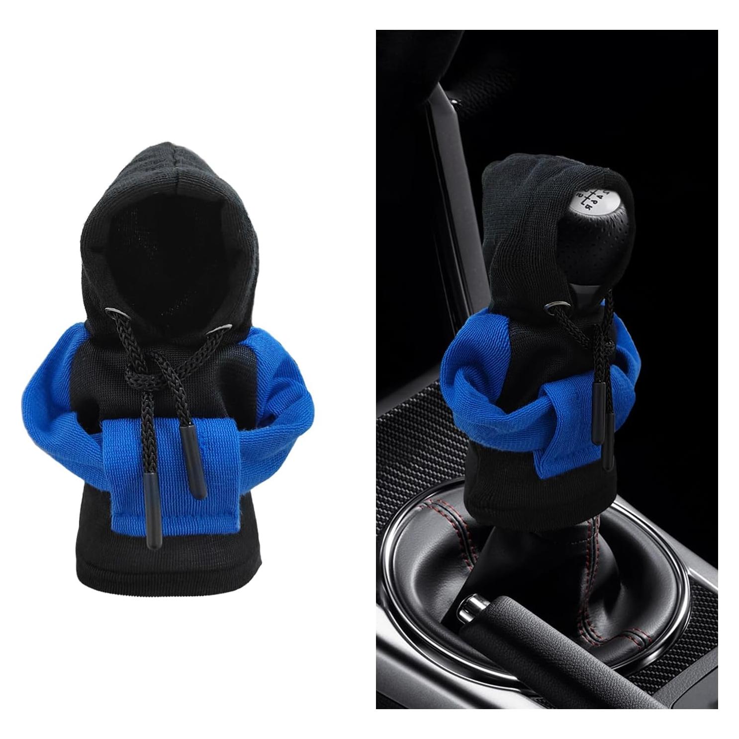 Cubierta de Palanca de Cambios Suvnie Algodón Azul y Negro