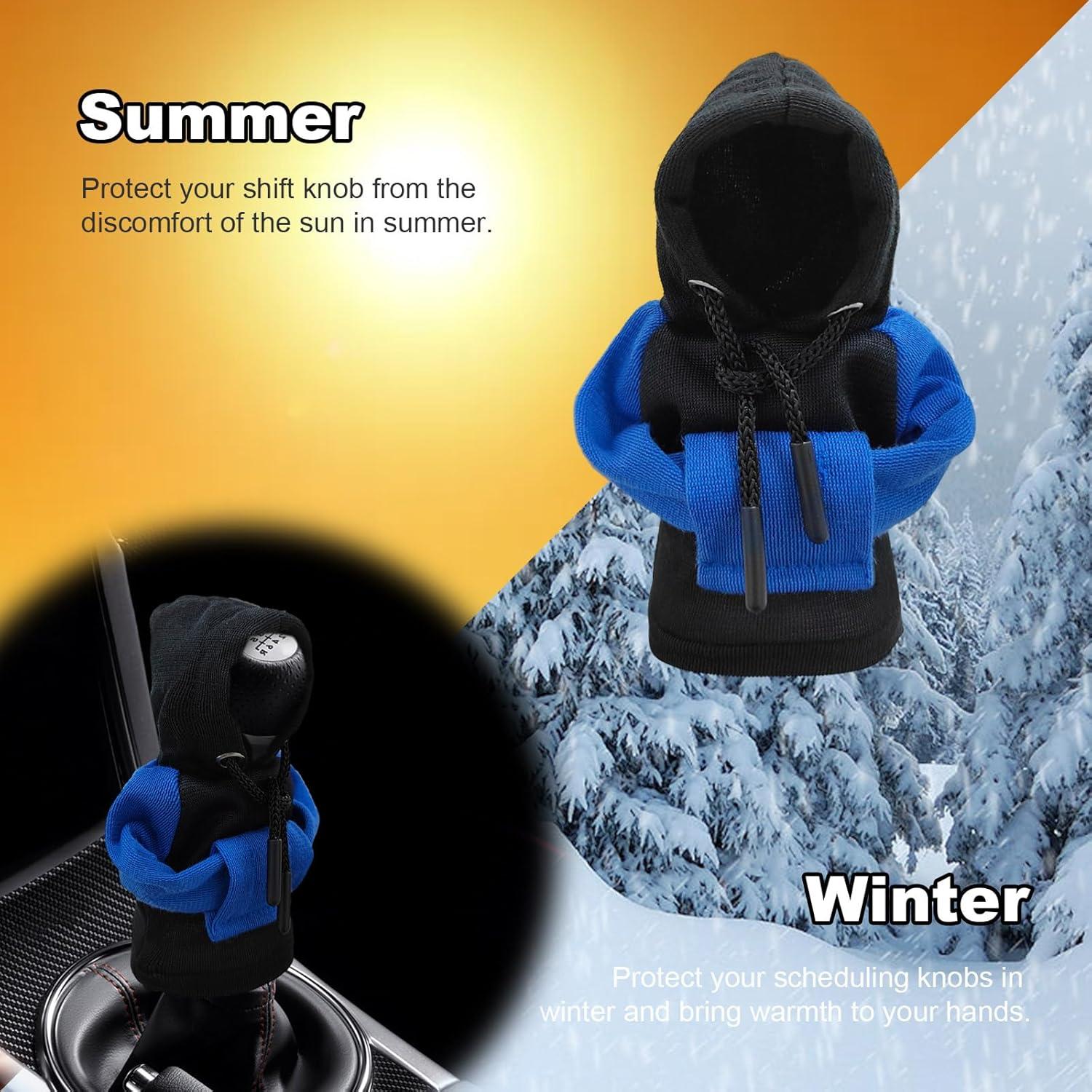 Cubierta de Palanca de Cambios Suvnie Algodón Azul y Negro