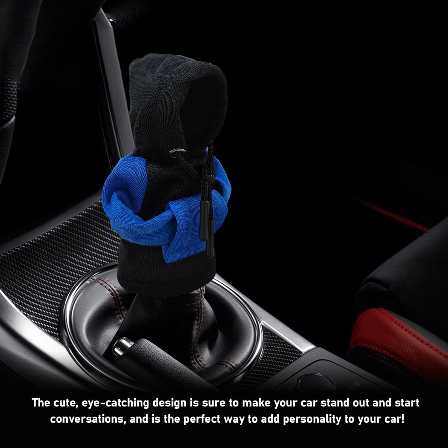 Cubierta de Palanca de Cambios Suvnie Algodón Azul y Negro